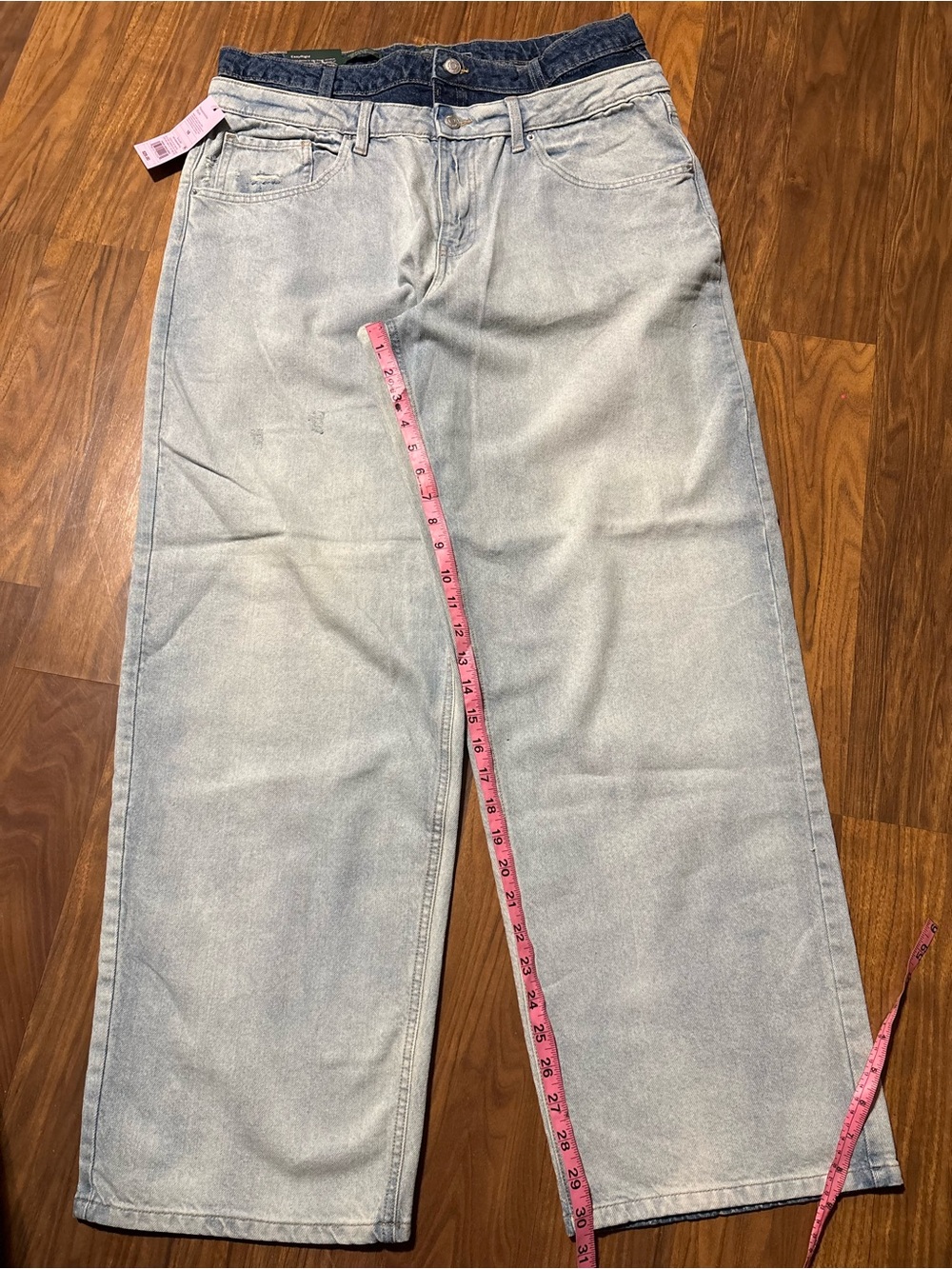 Wild Fable Women's Wide Leg Jeans Light Wash Mid- Rise 90s Relaxed size 16